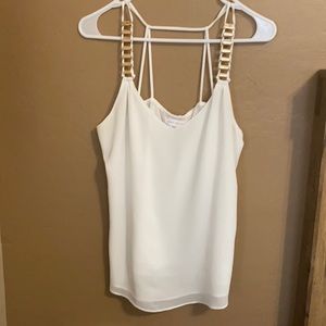 White Blouse with Gold